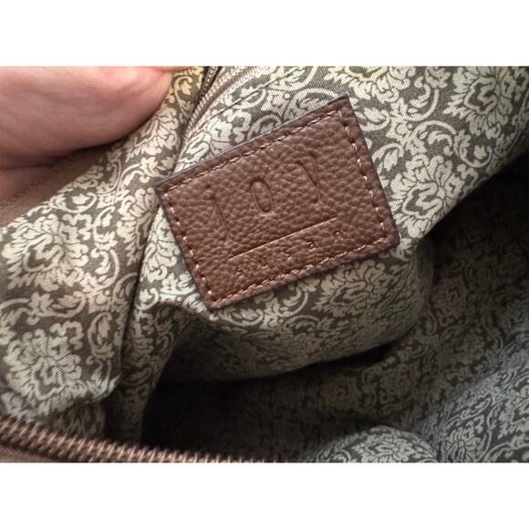 Joy Susan | Brown Vegan Leather Cross Body Purse - Picture 7 of 11